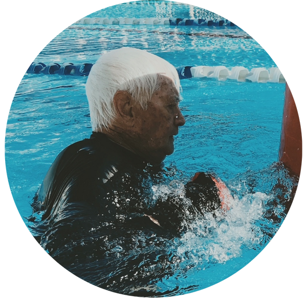 Man with Arthritis in pool